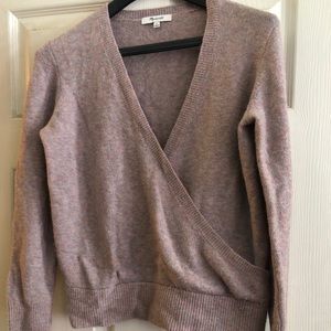 Madewell Wrap-front Pullover Sweater, size small.